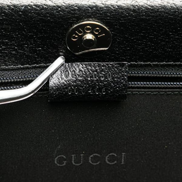 Pre-owned Gucci Leather Tote Black