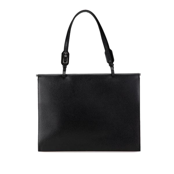 Pre-owned Gucci Leather Tote Black