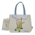 Miniatyrbild 1 av 2: Bagage och väskor - Tote Bag Plånbok CYP Brands, Le Petit Prince på gunga (42x34cm)