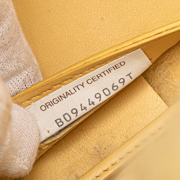 Pre-owned Bottega Veneta Small Shearling Intrecciato Arco Tote Yellow