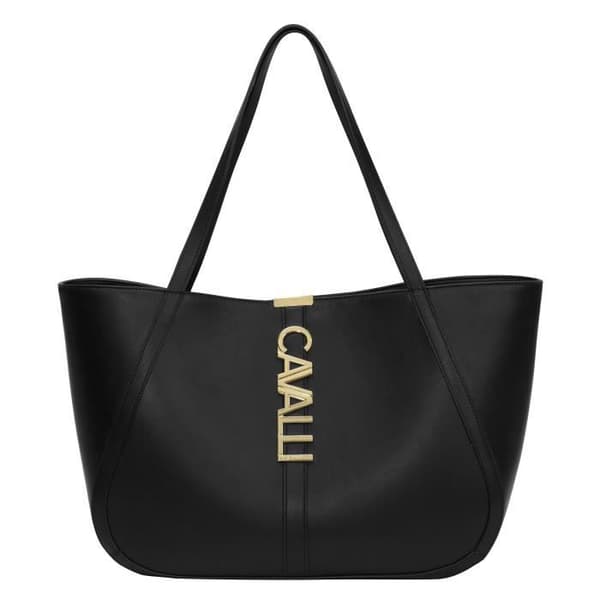 Shoppingväska - CAVALLI CLASS - Alessandra - Svart - 38 cm - Syntetisk - Dam