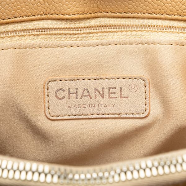Pre-owned Chanel Caviar Grand Shopping Tote Brown