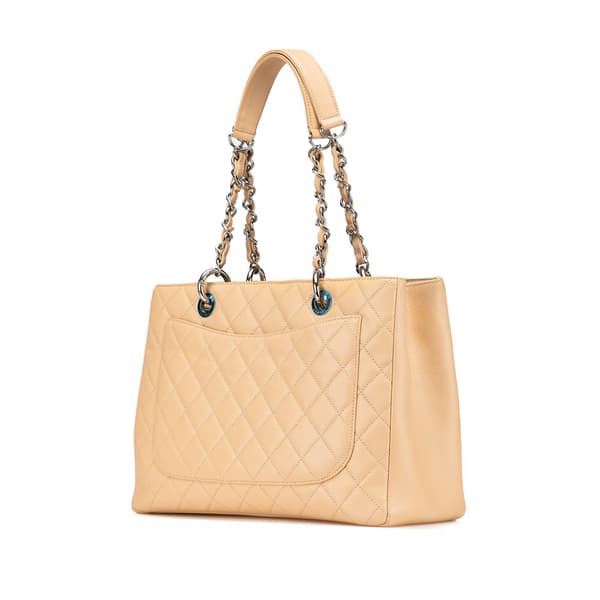 Pre-owned Chanel Caviar Grand Shopping Tote Brown