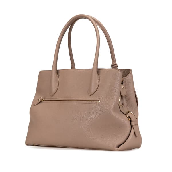 Pre-owned Ferragamo Leather Fiamma East West Tote Brown