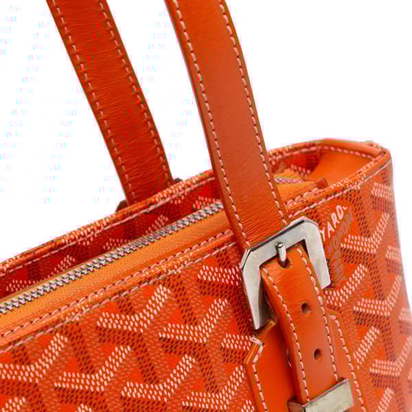 Pre-owned Goyard Goyardine Marie Galante PM Orange