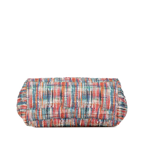 Pre-owned Chanel Nylon Tweed Printed Coco Cocoon Tote Multi