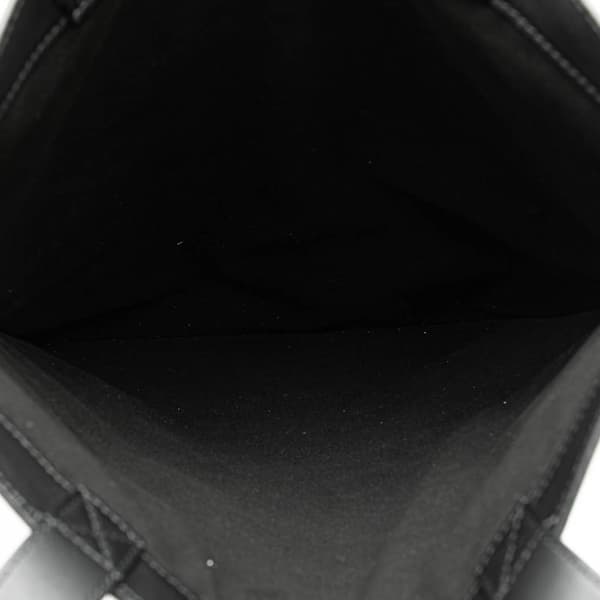 Pre-owned Fendi Embossed Leather Logo Shopper Tote Black