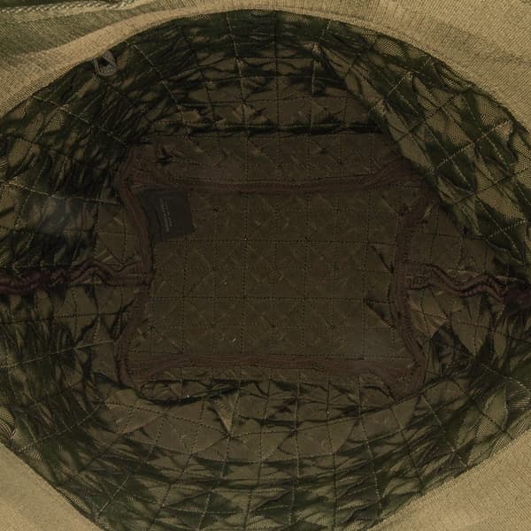 Pre-owned Bottega Veneta Canvas Intrecciato Tote Green