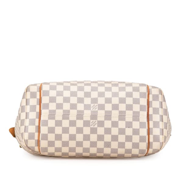 Pre-owned Louis Vuitton Damier Azur Totally MM White