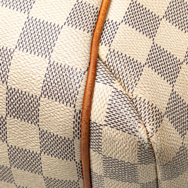 Pre-owned Louis Vuitton Damier Azur Totally MM White