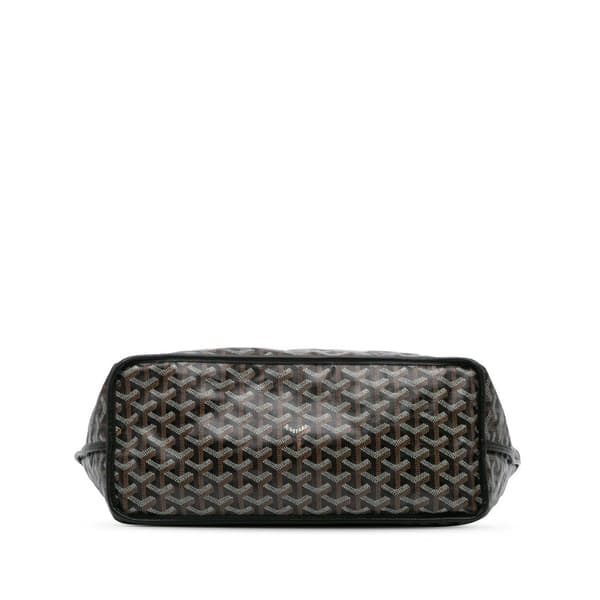 Pre-owned Goyard Goyardine Reversible Anjou PM Black