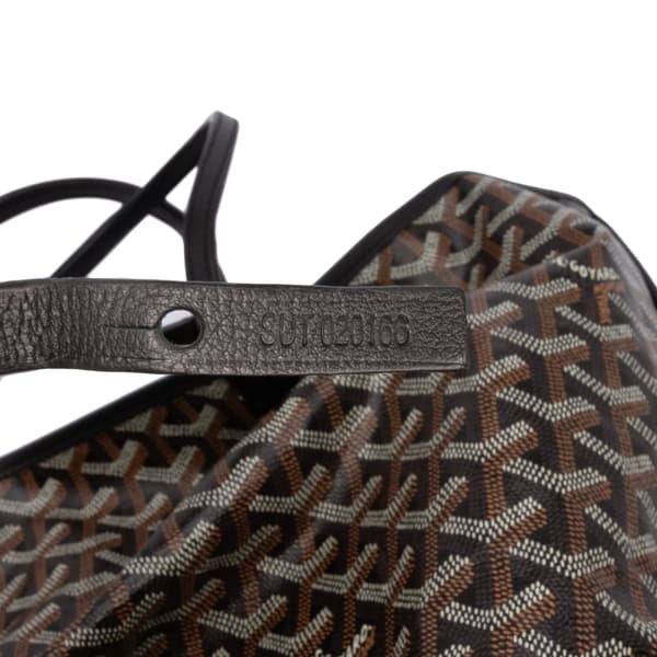 Pre-owned Goyard Goyardine Reversible Anjou PM Black