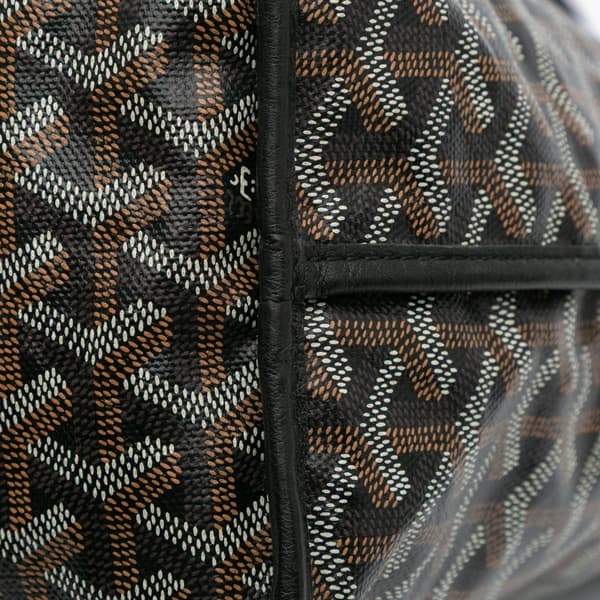 Pre-owned Goyard Goyardine Reversible Anjou PM Black