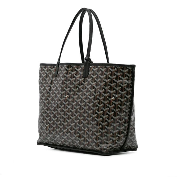 Pre-owned Goyard Goyardine Reversible Anjou PM Black