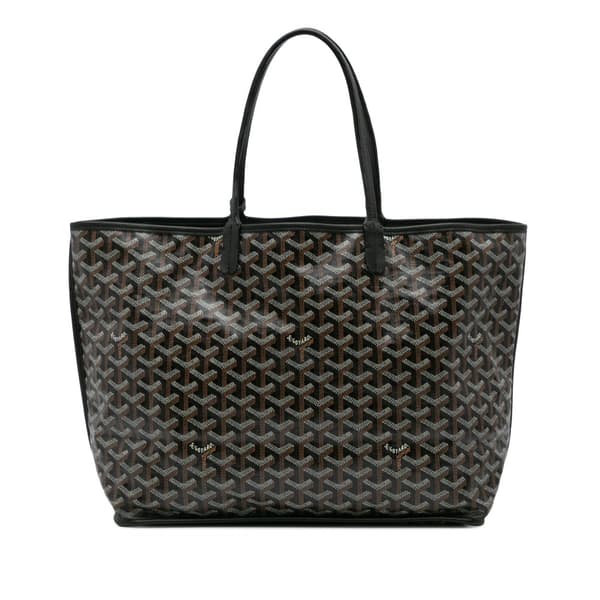 Pre-owned Goyard Goyardine Reversible Anjou PM Black