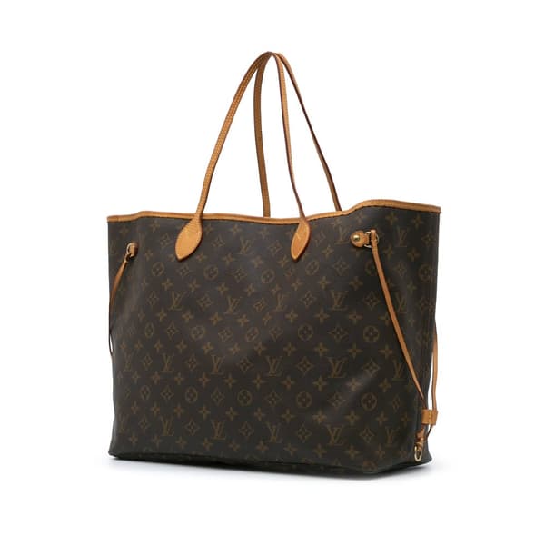 Pre-owned Louis Vuitton Monogram Neverfull GM Brown