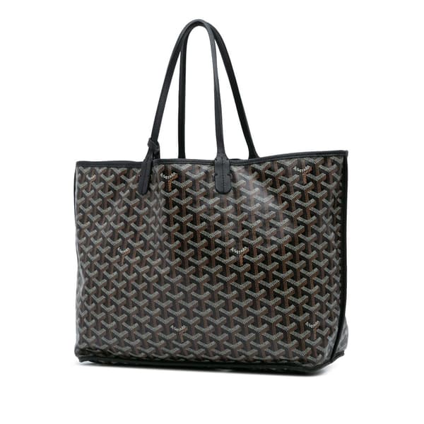 Pre-owned Goyard Goyardine Reversible Anjou GM Black