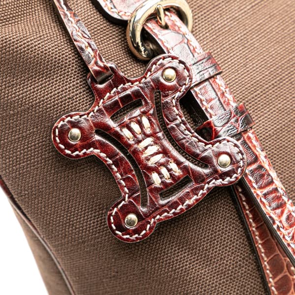 Pre-owned Celine Canvas Tote Brown