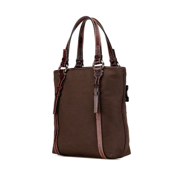 Pre-owned Celine Canvas Tote Brown