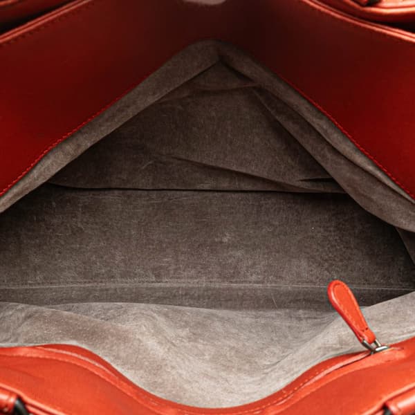 Pre-owned Bottega Veneta Nappa Intrecciato Milano Tote Red