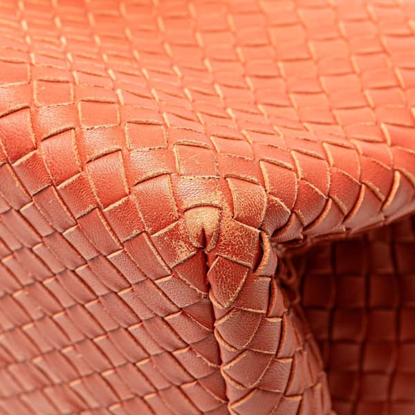 Pre-owned Bottega Veneta Nappa Intrecciato Milano Tote Red