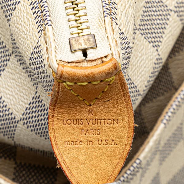 Pre-owned Louis Vuitton Damier Azur Totally MM White
