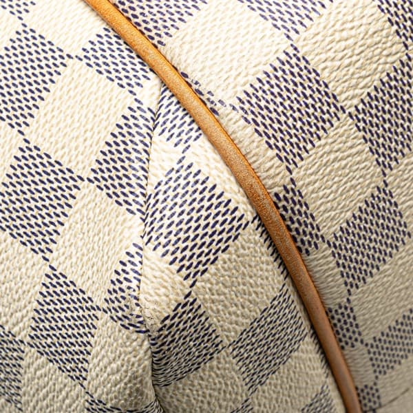 Pre-owned Louis Vuitton Damier Azur Totally MM White