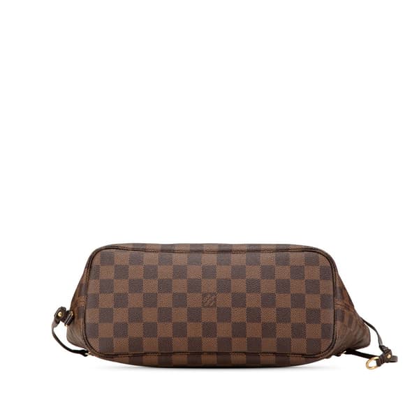 Pre-owned Louis Vuitton Damier Ebene Neverfull PM Brown