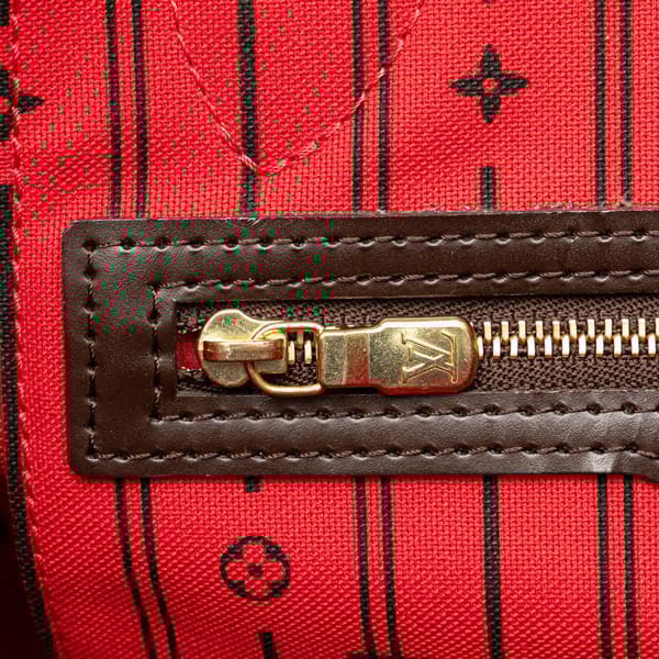 Pre-owned Louis Vuitton Damier Ebene Neverfull PM Brown