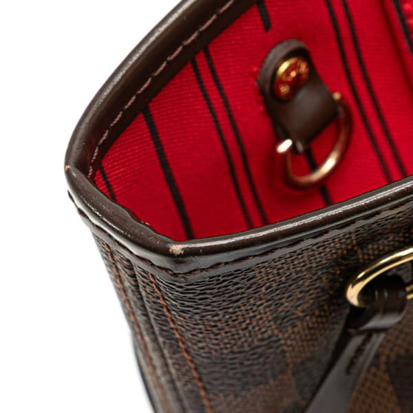 Pre-owned Louis Vuitton Damier Ebene Neverfull PM Brown