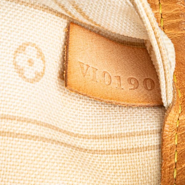 Pre-owned Louis Vuitton Damier Azur Neverfull PM White