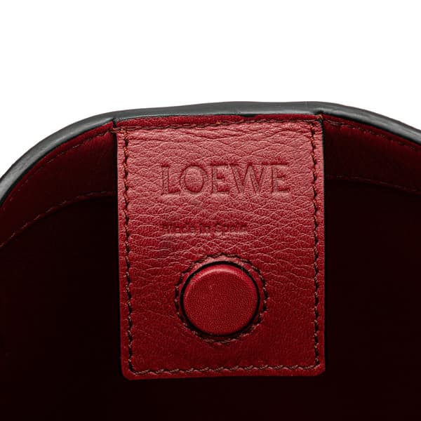 Pre-owned LOEWE Leather Anagram T Shopper Tote Pink