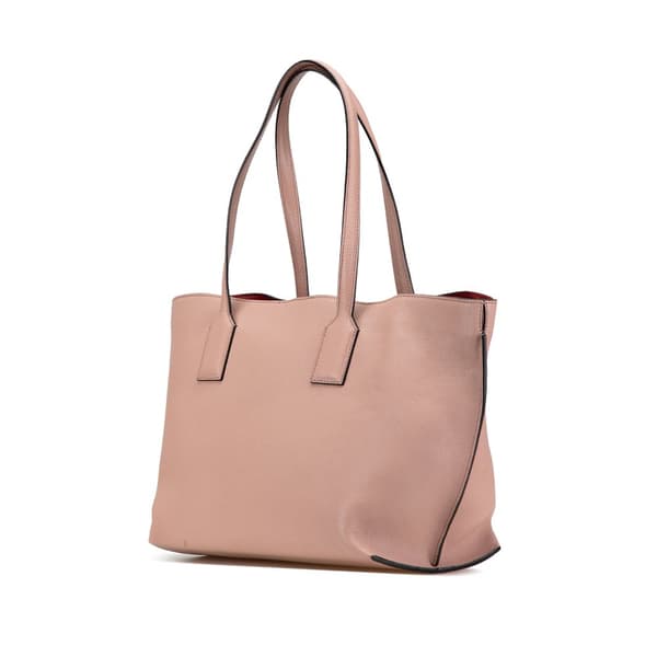 Pre-owned LOEWE Leather Anagram T Shopper Tote Pink