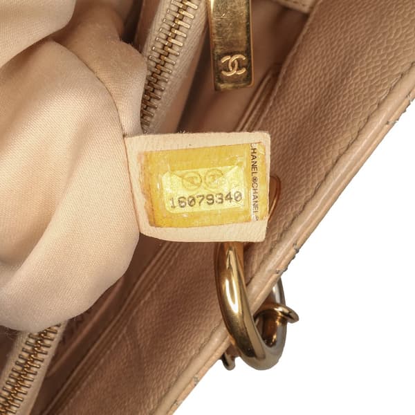 Pre-owned Chanel Caviar Grand Shopping Tote Brown