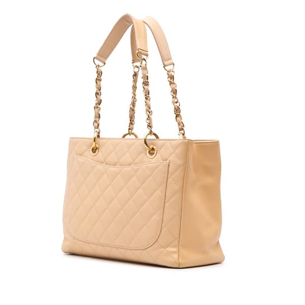 Pre-owned Chanel Caviar Grand Shopping Tote Brown