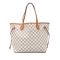 Miniatyrbilde 1 av 9: Pre-owned Louis Vuitton Damier Azur Neverfull MM White