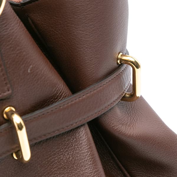 Pre-owned Celine Medium Leather Anita Tote Brown