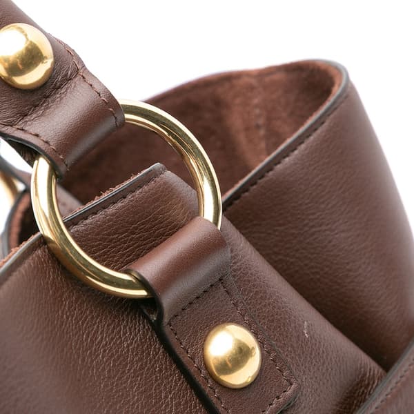 Pre-owned Celine Medium Leather Anita Tote Brown