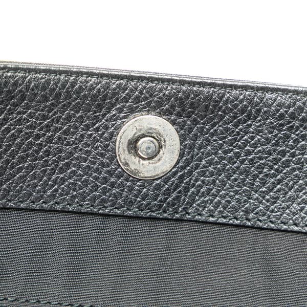 Pre-owned Gucci GG Nylon Charm Tote Black