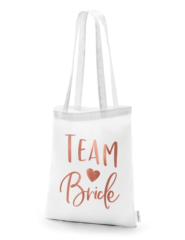 Team Bride valkoinen kantolaukku 42 x 39 cm.Size-One size