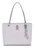 Miniatyrbild 1 av 3: GUESS Grå axelväska för kvinnor - Bessey Noel Tote Lavendar Grey 296375