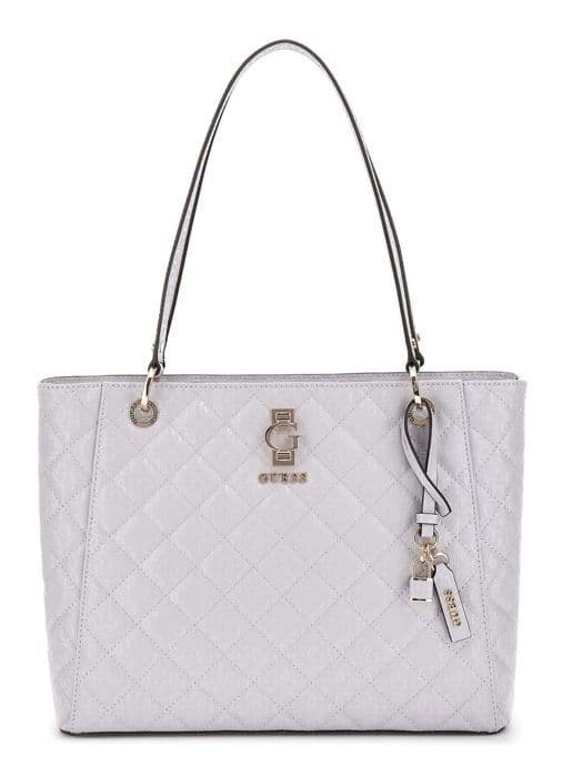 GUESS Grå axelväska för kvinnor - Bessey Noel Tote Lavendar Grey 296375