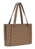 Miniatyrbild 2 av 6: GUESS Ljusbrun axelväska för kvinnor - Orlina Logo Noel Tote Latte Logotyp / Brun 290846
