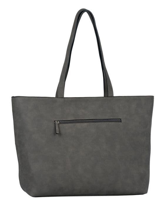 TOM TAILOR svart shoppingväska för kvinnor - Maya Zip Shopper L 254087