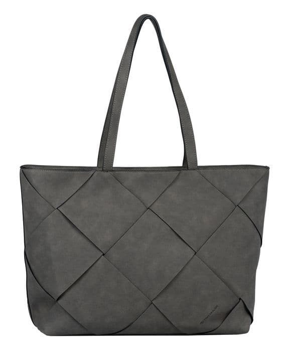 TOM TAILOR svart shoppingväska för kvinnor - Maya Zip Shopper L 254087