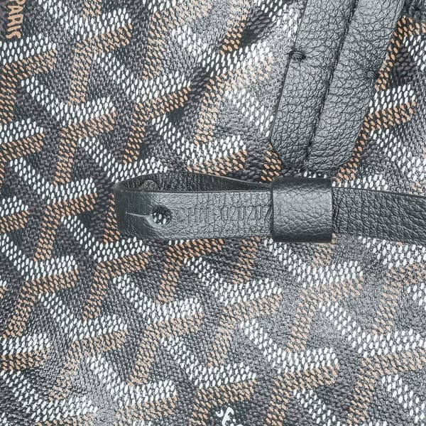 Pre-owned Goyard Goyardine Coeur Ruban Saint Louis GM Black