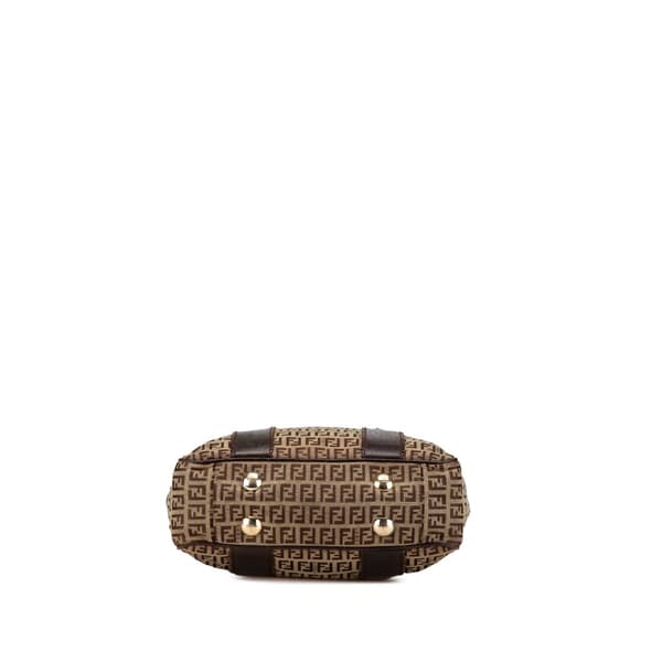 Pre-owned Fendi Zucchino Canvas Tote Brown