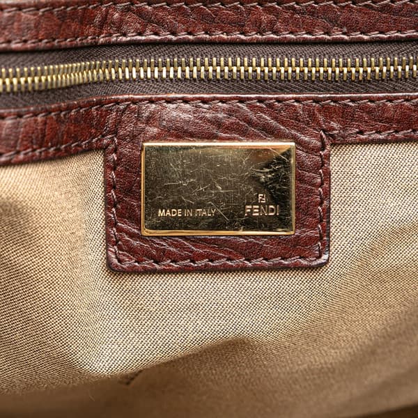 Pre-owned Fendi Zucchino Canvas Tote Brown