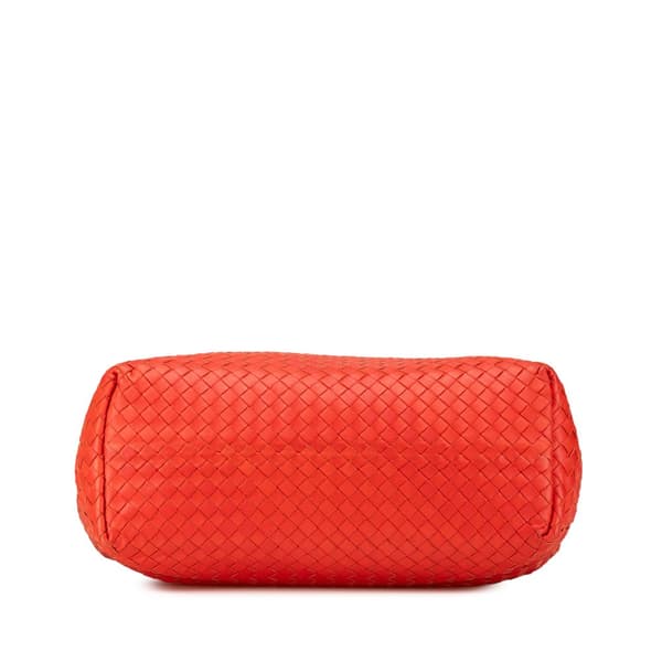 Pre-owned Bottega Veneta Medium Nappa Intrecciato Garda Tote Red