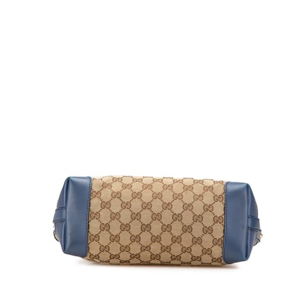 Pre-owned Gucci GG Canvas Craft Tote Brown